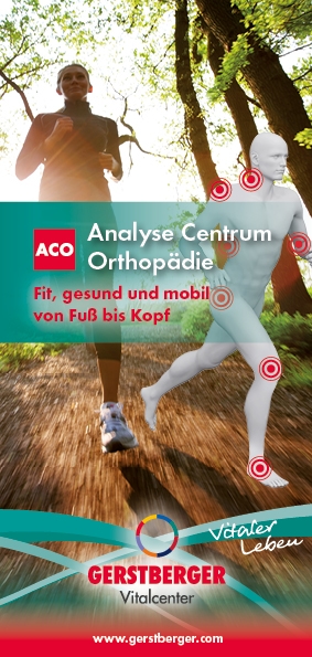 Bild eines Flyers über das Analyse-Centrum-Orthopädie